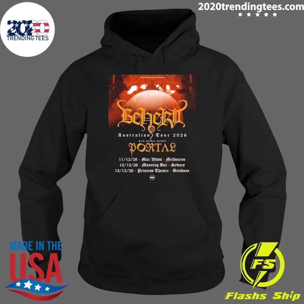 Beherit Australian Tour 2026 With Special Guests Bortac Shirt
