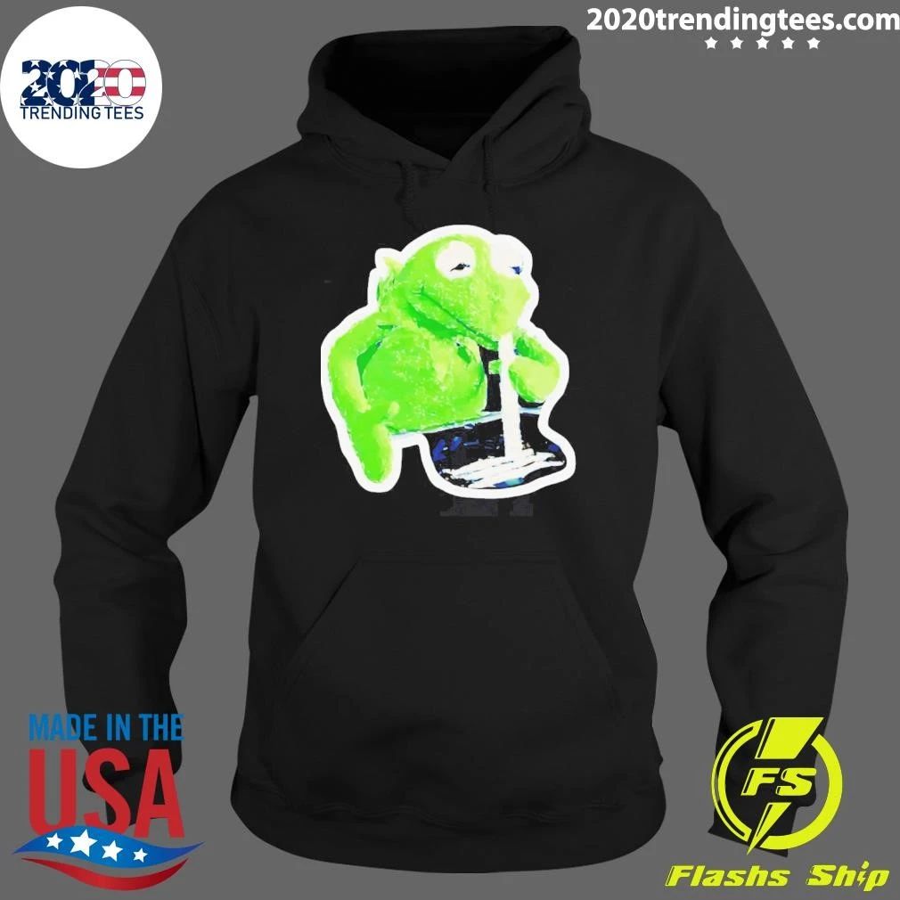 Kermit The Frog Snorting Lines Weed Funny Shirt