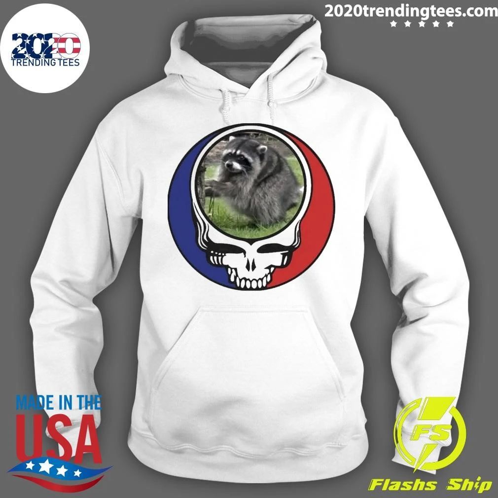 Skull Settle Down Easy Jimothy Raccoon Shirt