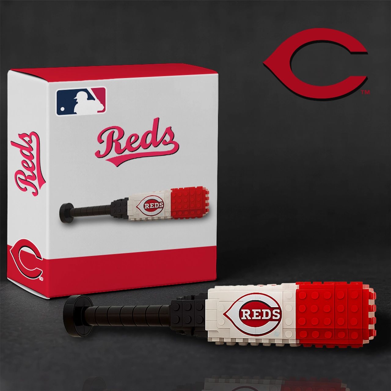 Cincinnati Reds Baseball Bat Building Blocks Set