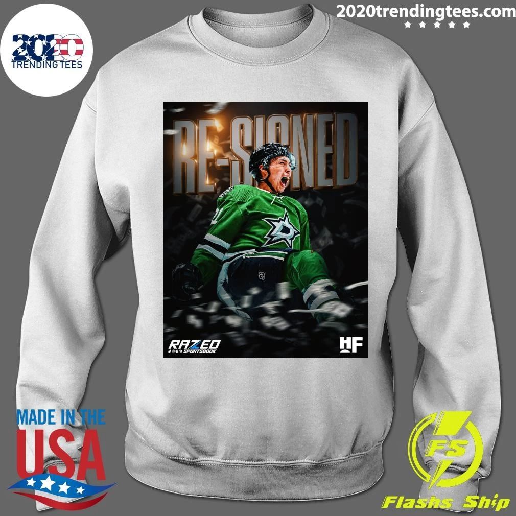 Jason Robertson of Dallas Stars Re-Signed Shirt