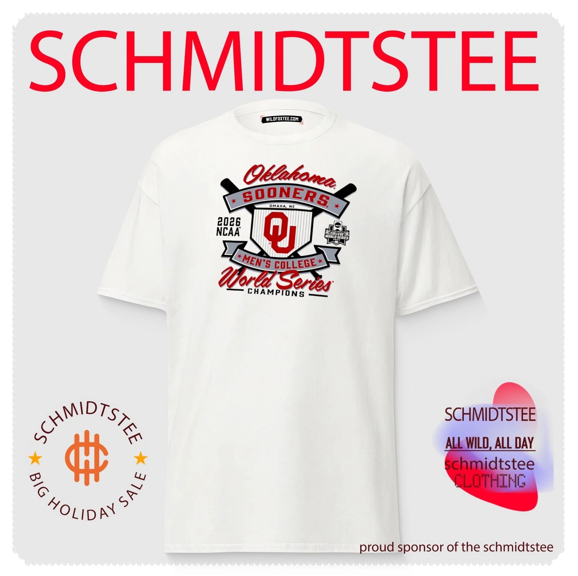 Oklahoma Sooners 2026 NCAA Baseball Men’s College World Series Champions logo shirt