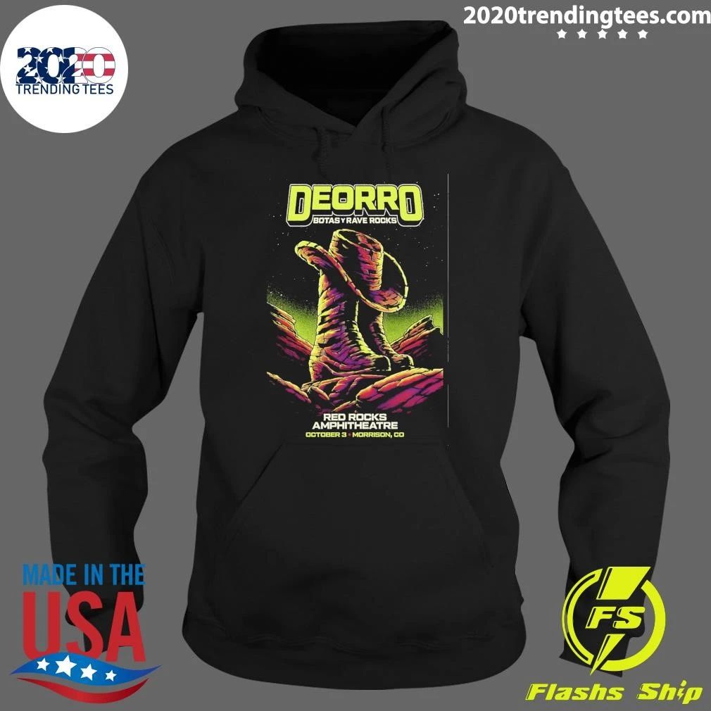 Deorro Botas y Rave Rocks Red Rocks Amphitheatre In Morrison CO October 3, 2026 Shirt