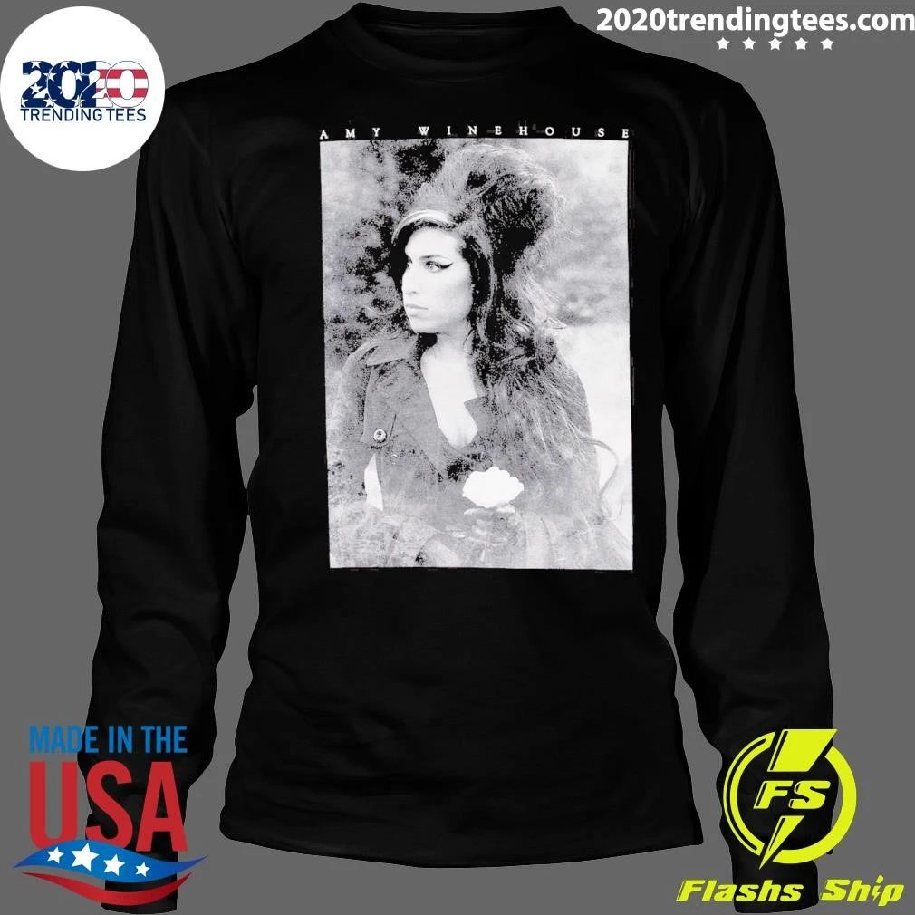 Amy Winehouse Flower Tee Shirt