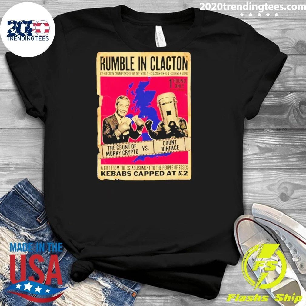 Count Binface Vs Farage Rumble In Clacton Boxing Poster Shirt