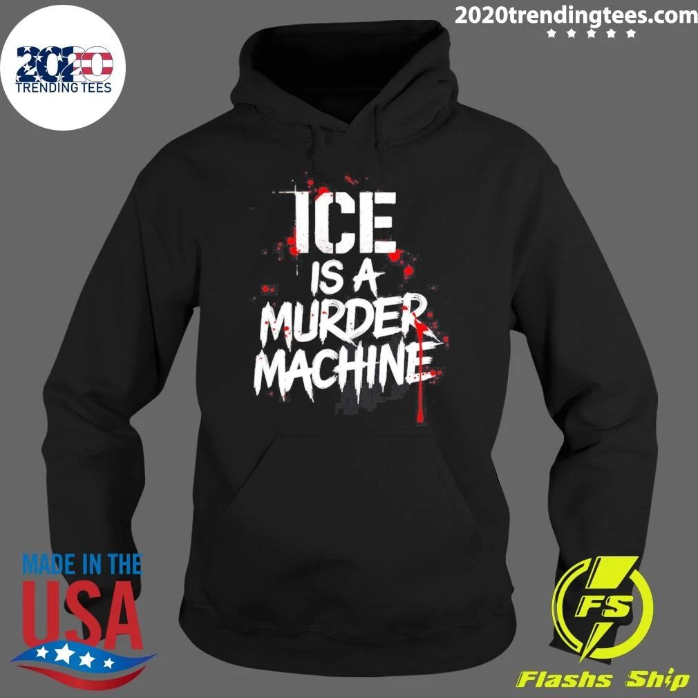 Ice Is A Murder Machine Slogan Typography Shirt