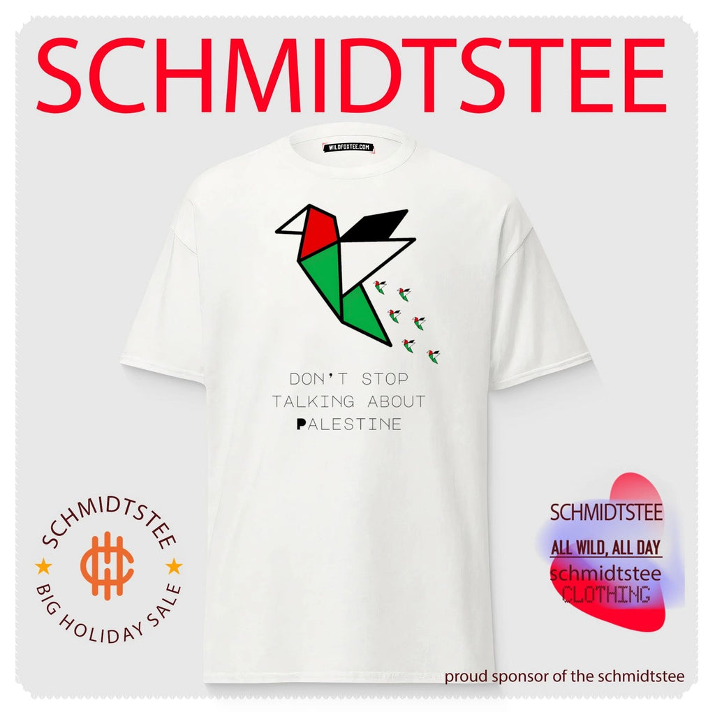Don’t Stop Talking About Palestine Origami Bird shirt