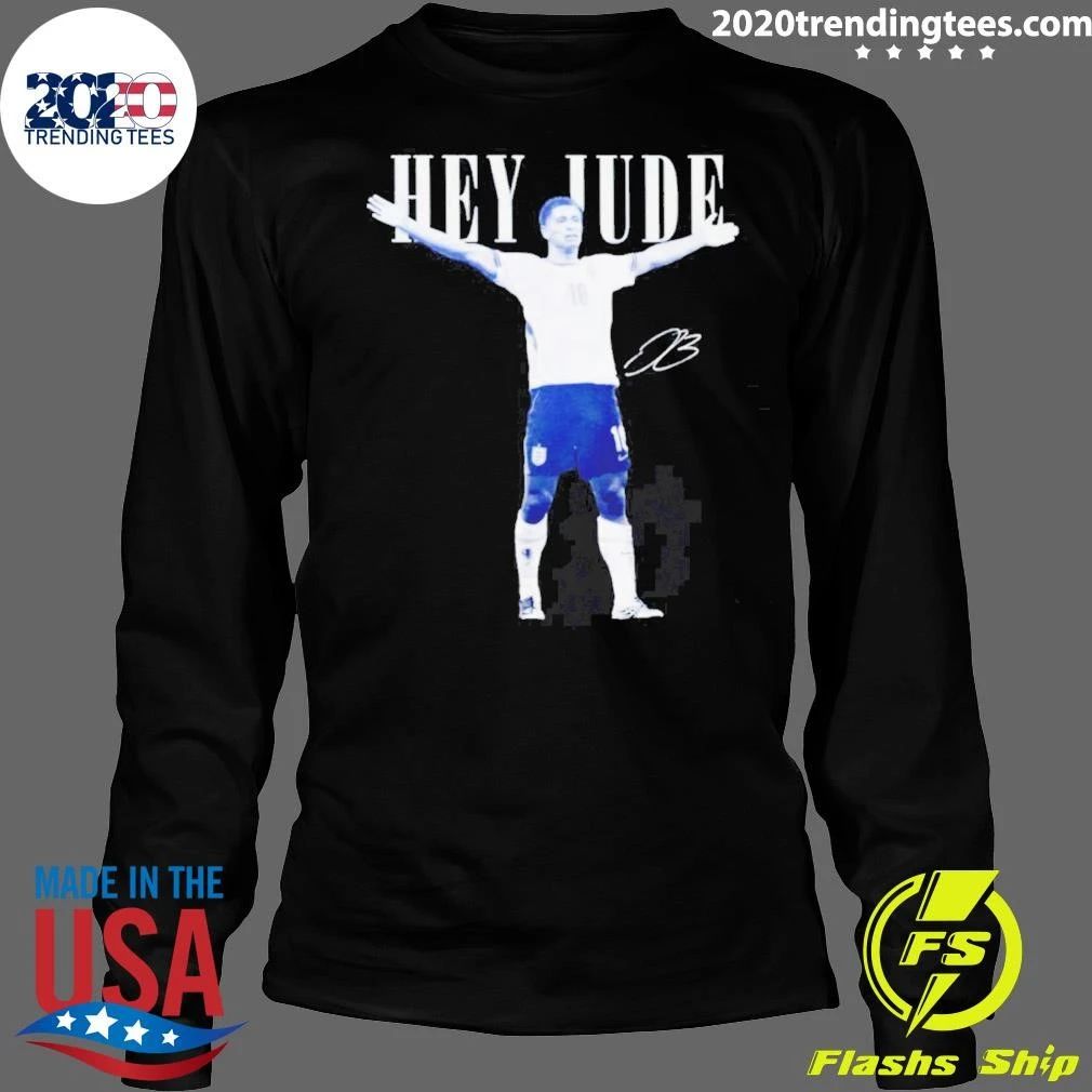 Jude Bellingham Hey Jude England signature shirt