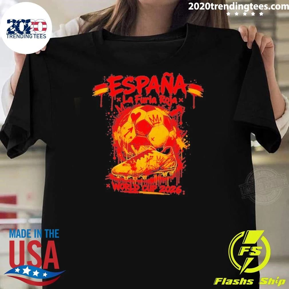 Espana La Furia Roja Spain Soccer World Cup 2026 Shirt