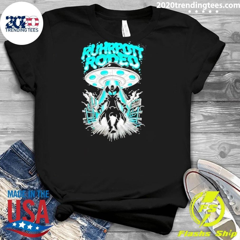 Ruhrpott Rodeo Hunxe Bottrop Alien Cowboy Ufo Shirt