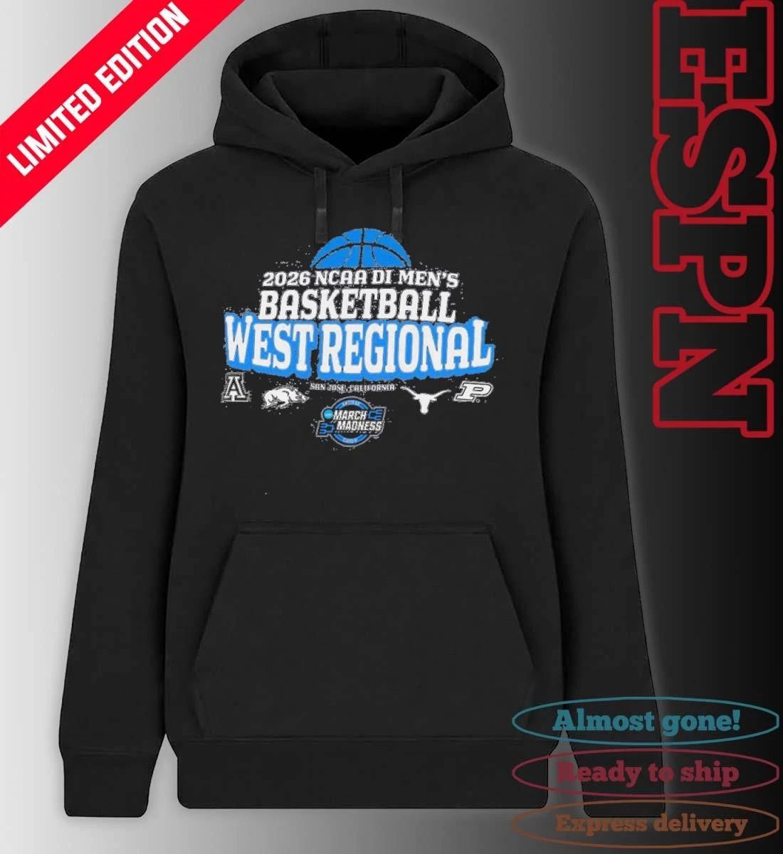 2026 NCAA DI Men’s Basketball Tournament Sweet Sixteen – San Jose, CA Shirt
