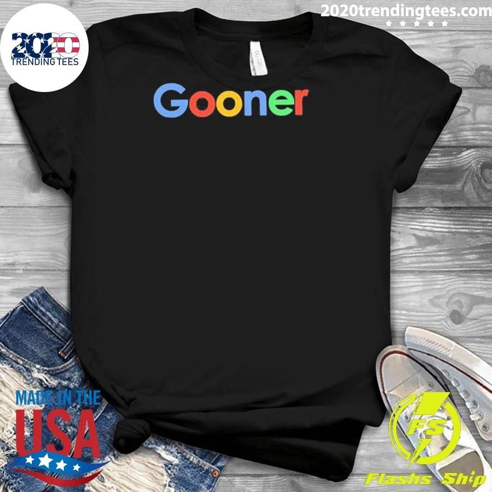Gooner Internet Google Parody Logo Shirt