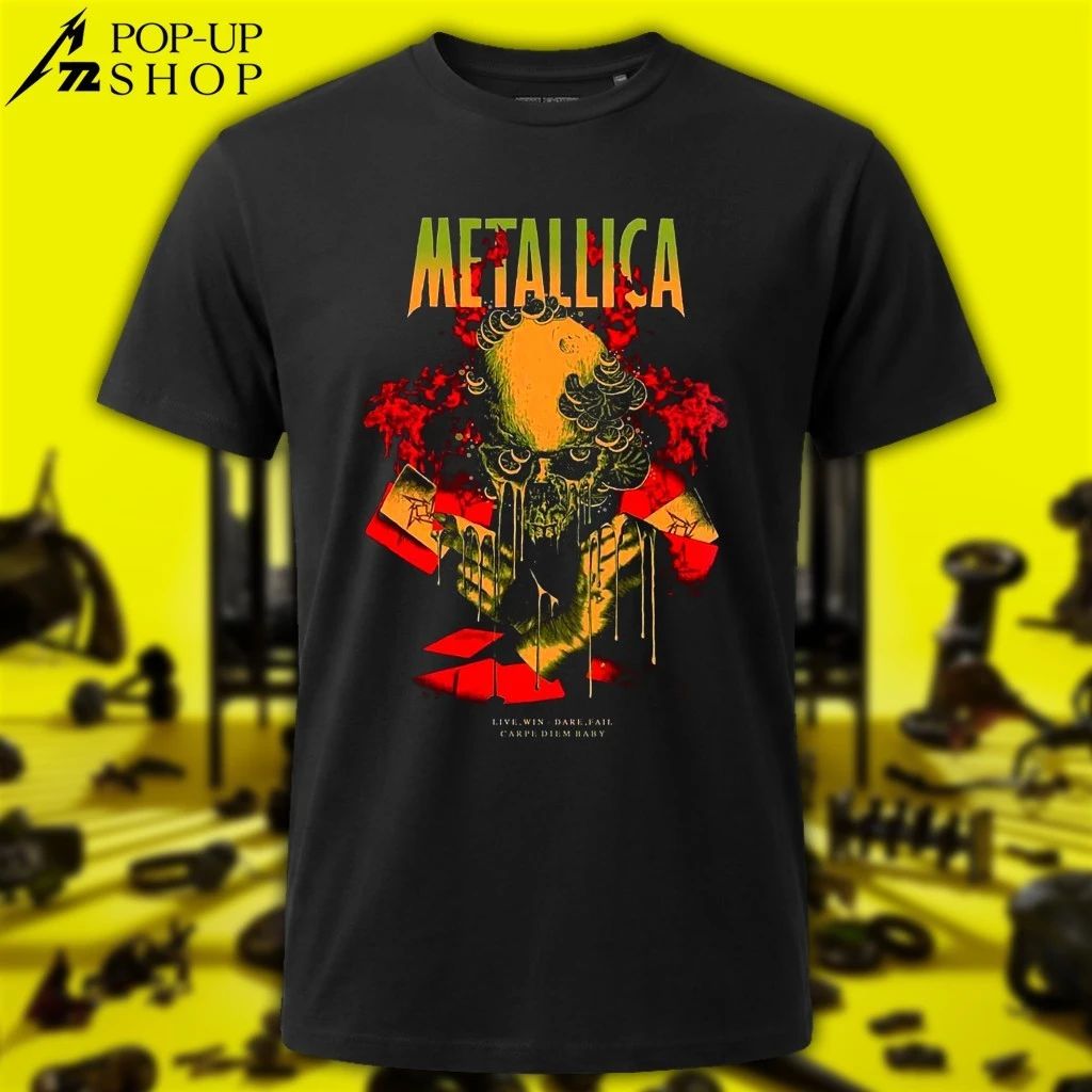 Metallica Pop-Up Shop Glasgow OverLoad Collection Carpe Diem Baby 2026 Poster T-Shirt
