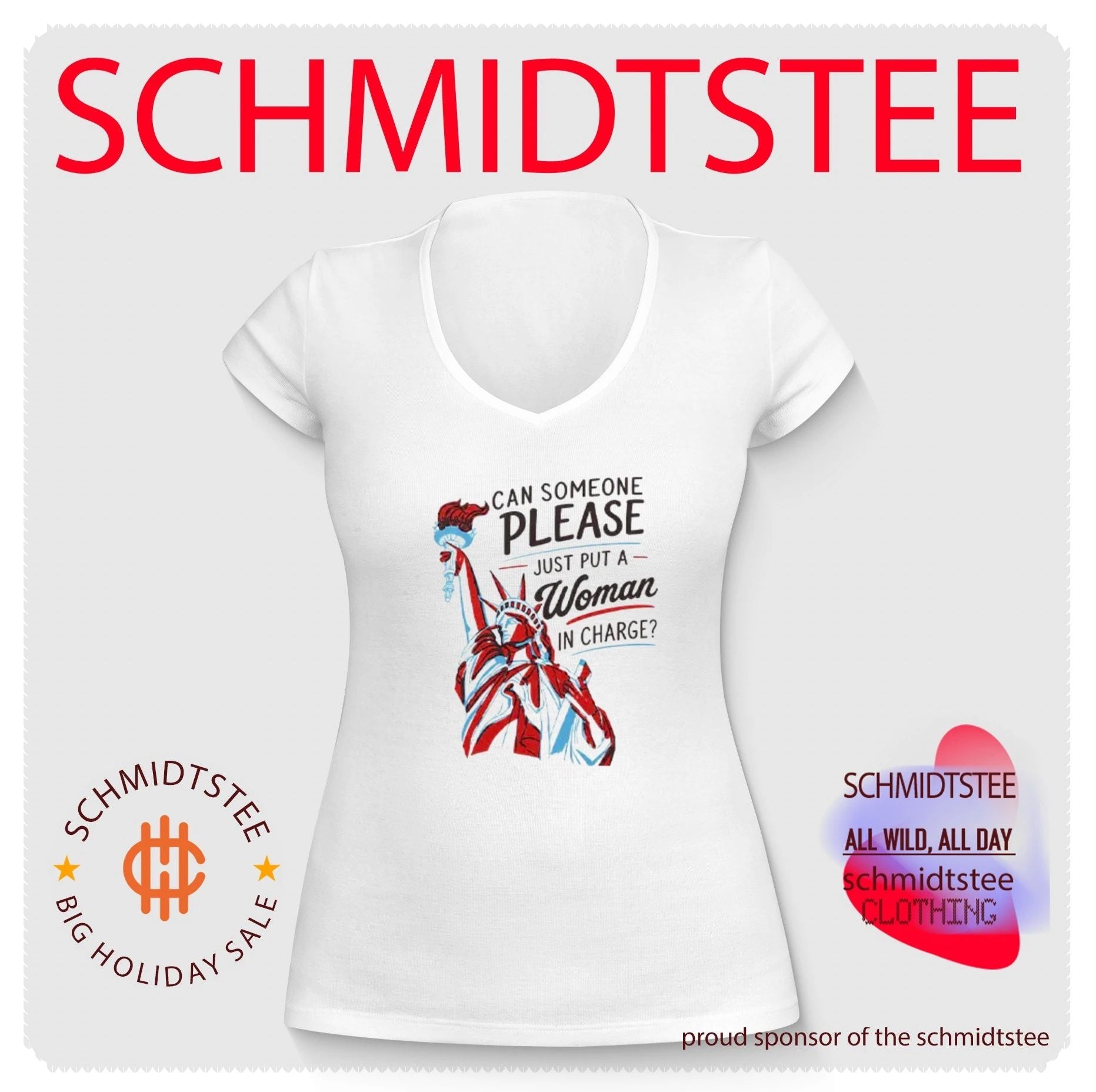Can Someone Please Just Put A Woman In Charge Feminist 4th of July Shirt