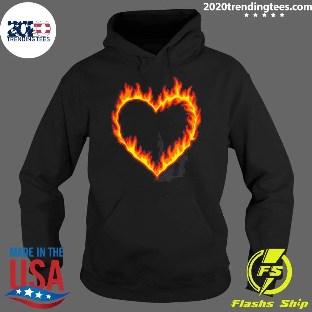 All American Lena Croft Fire Heart Shirt
