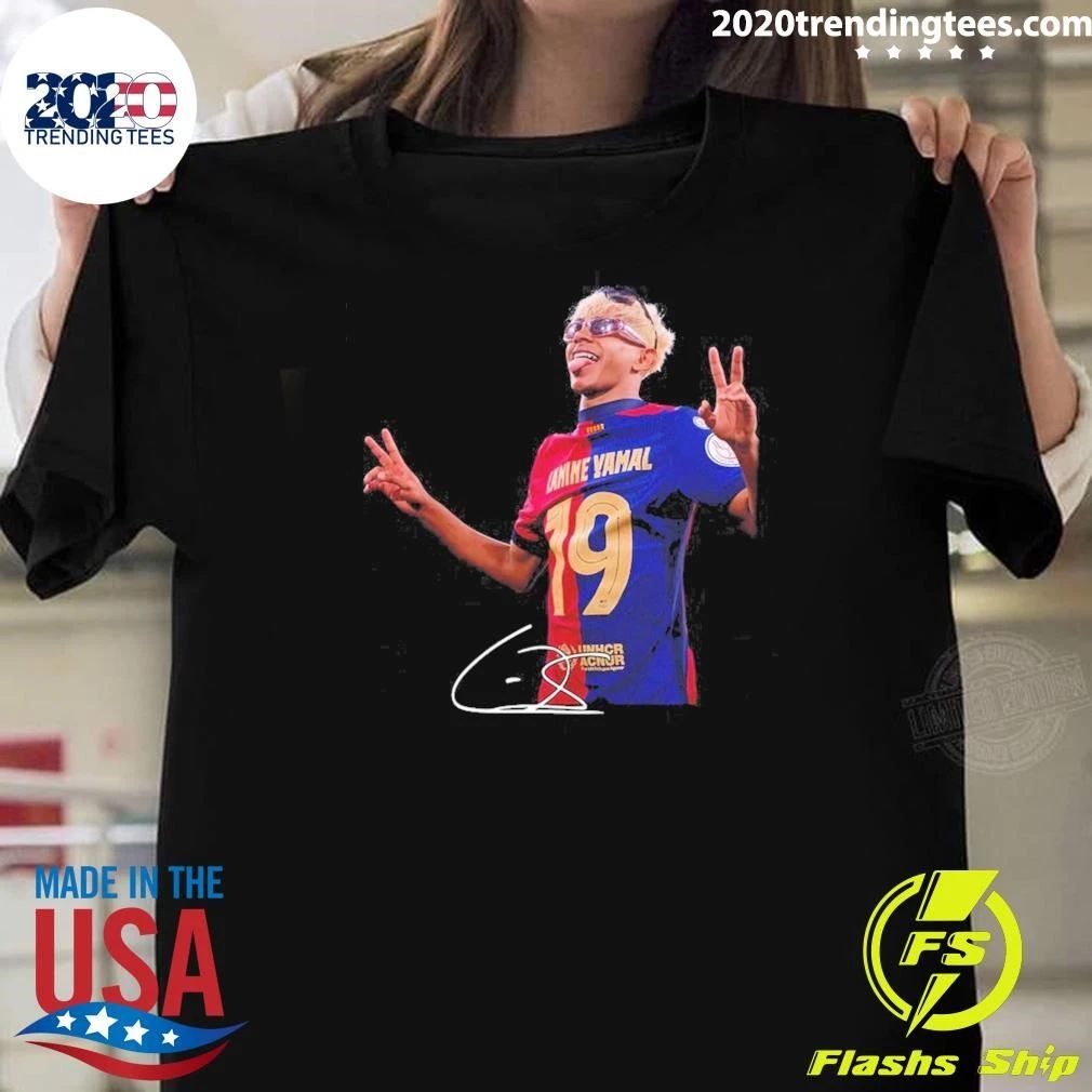 Football Player Lamine Yamal Signature Shirt