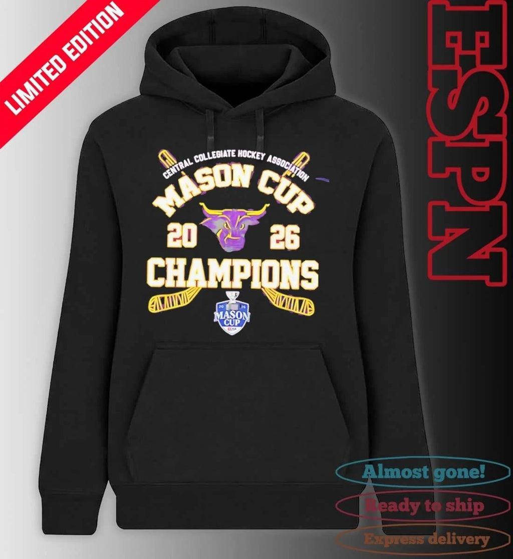 Minnesota State Mavericks 2026 CCHA Mason Cup Champions shirt