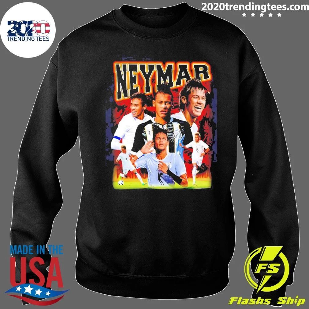 Neymar Young Santos Fc Legend Collage Brazilian Soccer Shirt