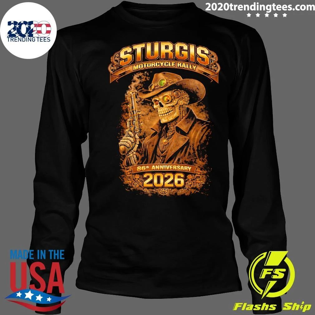 2026 Sturgis Motorcycle Steampunk Cowboy 86th Anniversary Shirt