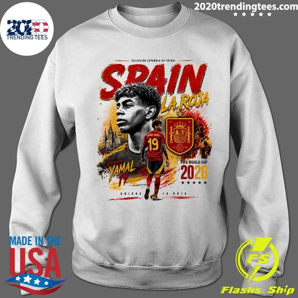 Lamine Yamal Spain La Roja Soccer 2026 World Cup Graphic Tee Shirt