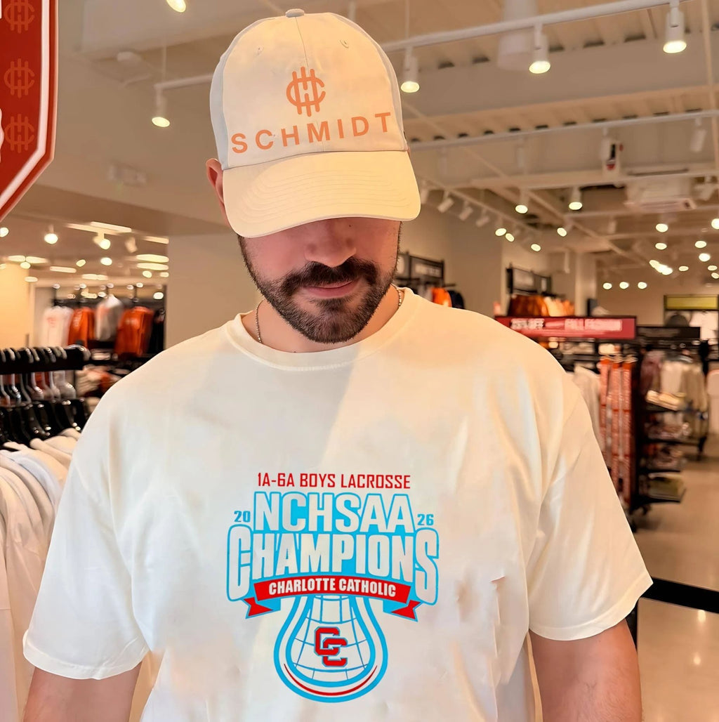 Charlotte Catholic Cougars NCHSAA 1A-6A Boys Lacrosse Champions 2026 shirt
