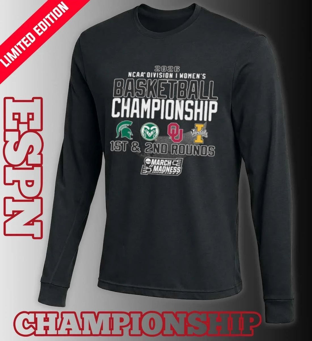1st, 2nd Rounds 2026 NCAA DI Women’s Basketball Championship – Norman, OK Shirt
