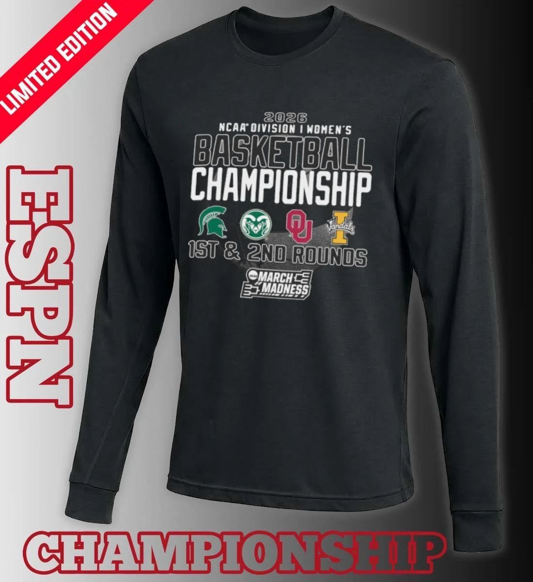 1st, 2nd Rounds 2026 NCAA DI Women’s Basketball Championship – Norman, OK Shirt