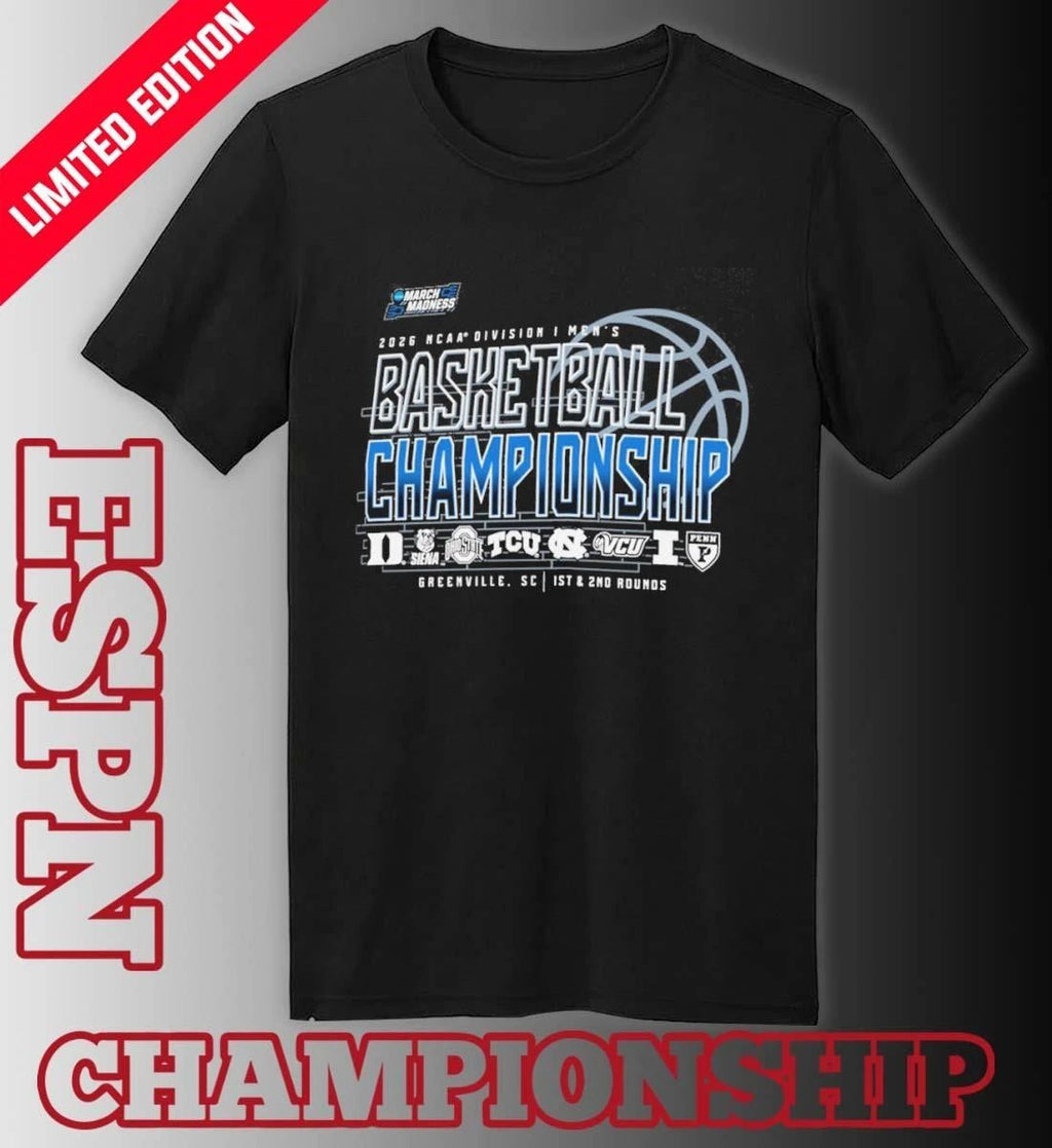 1st, 2nd Rounds 2026 NCAA DI Men’s Basketball Championship – Greenville Shirt