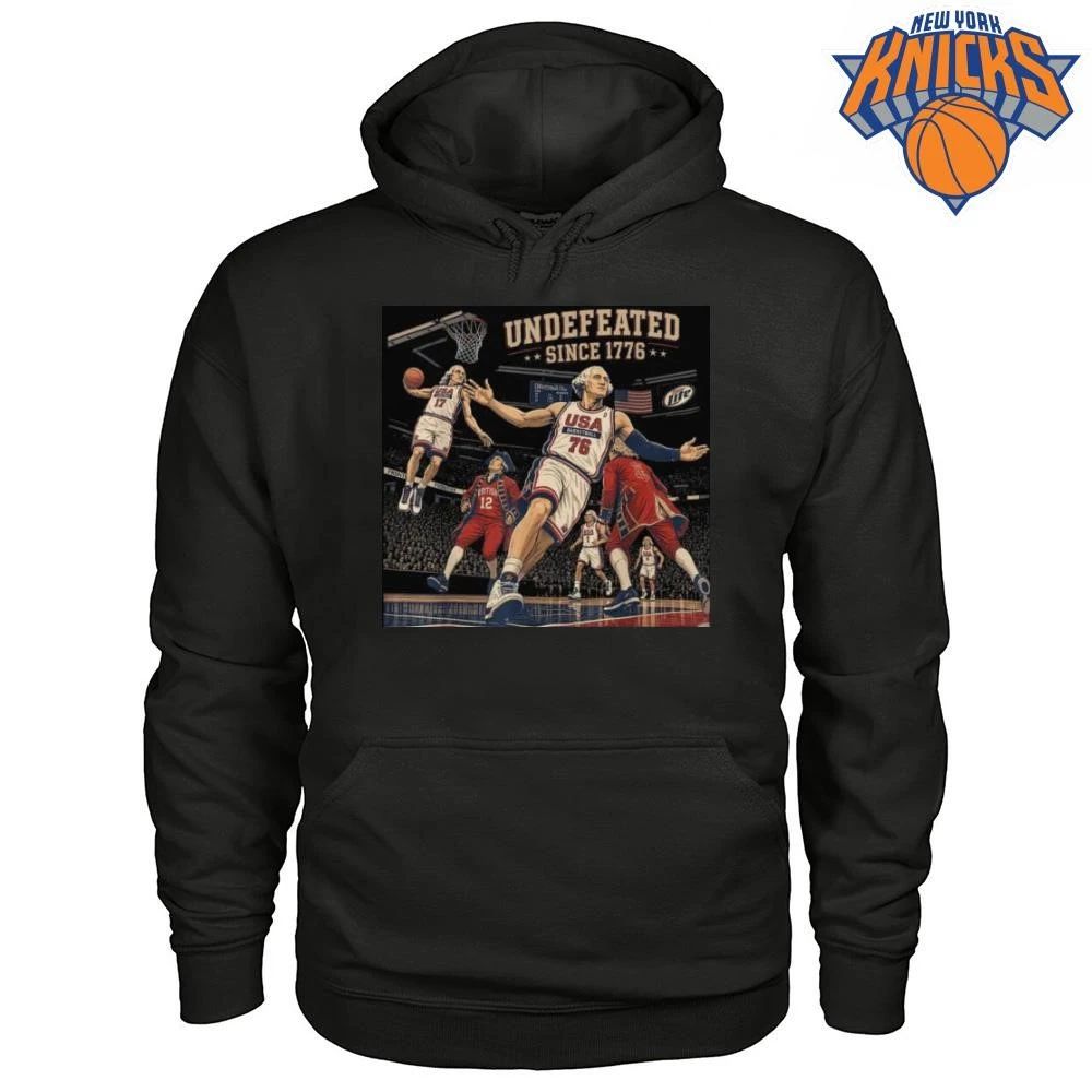 Undefeated Since 1776 George Washington Dunking USA Basketball Shirt