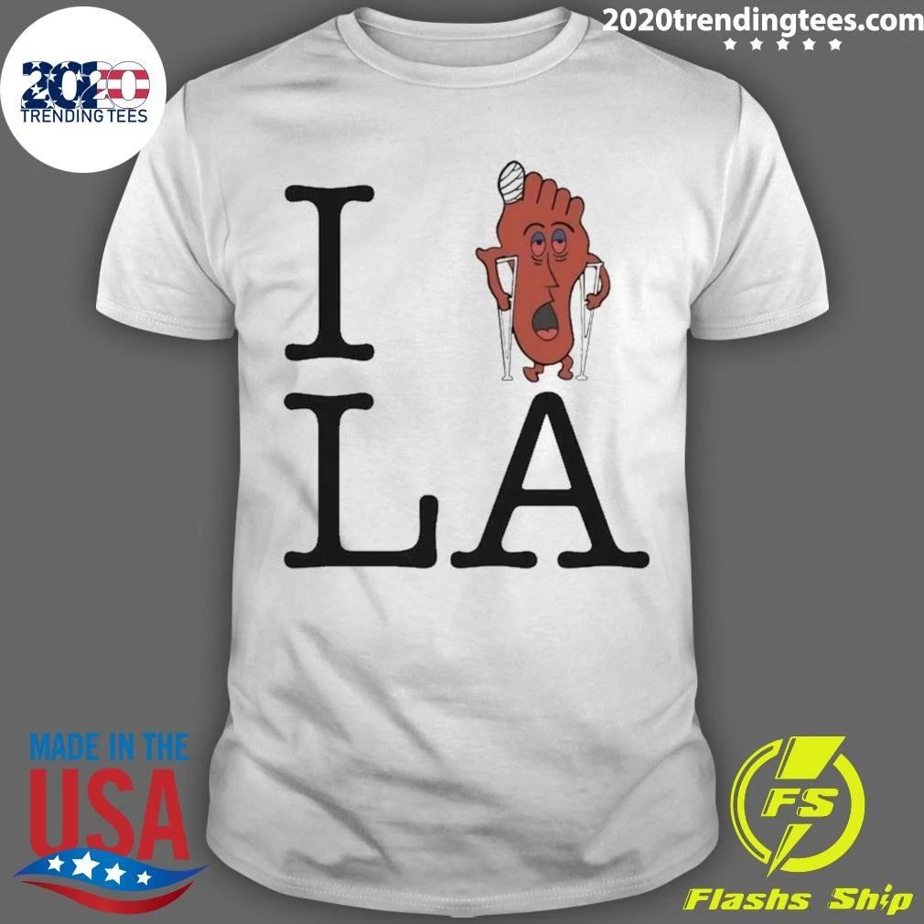 I love LA Silver Lake Sand Foot Parody Shirt