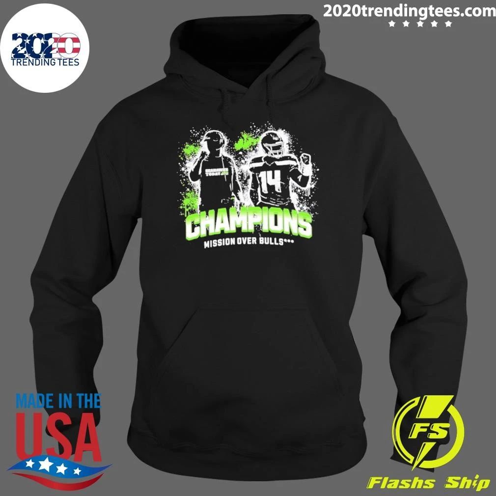Seahawks Today Champions Mission Over Bulls Shirt