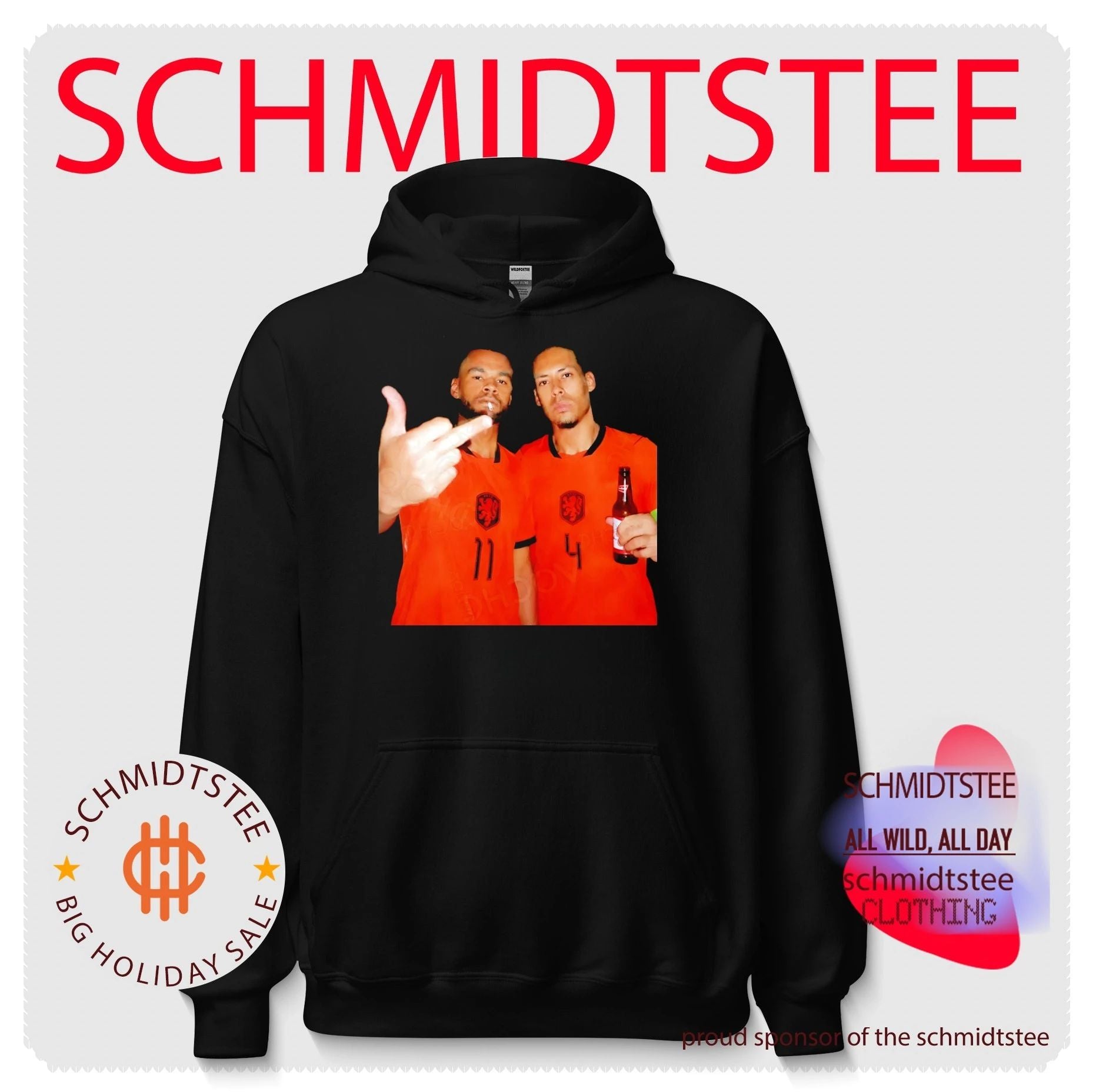 Cody Gakpo and Virgil van Dijk Netherlands National Team shirt