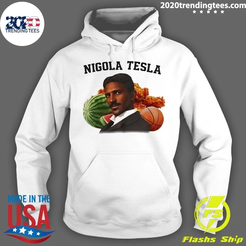 Nigola Tesla Watermelon Fried Chicken Basketball Shirt