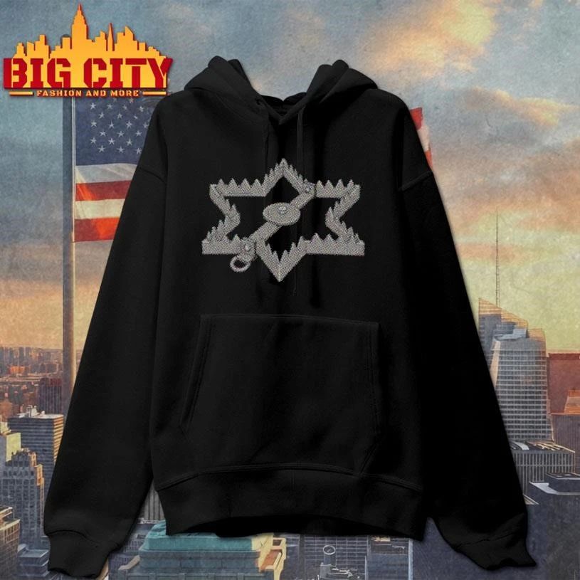 Star Of David Bear Trap Metal Graphic Aesthetic Shirt