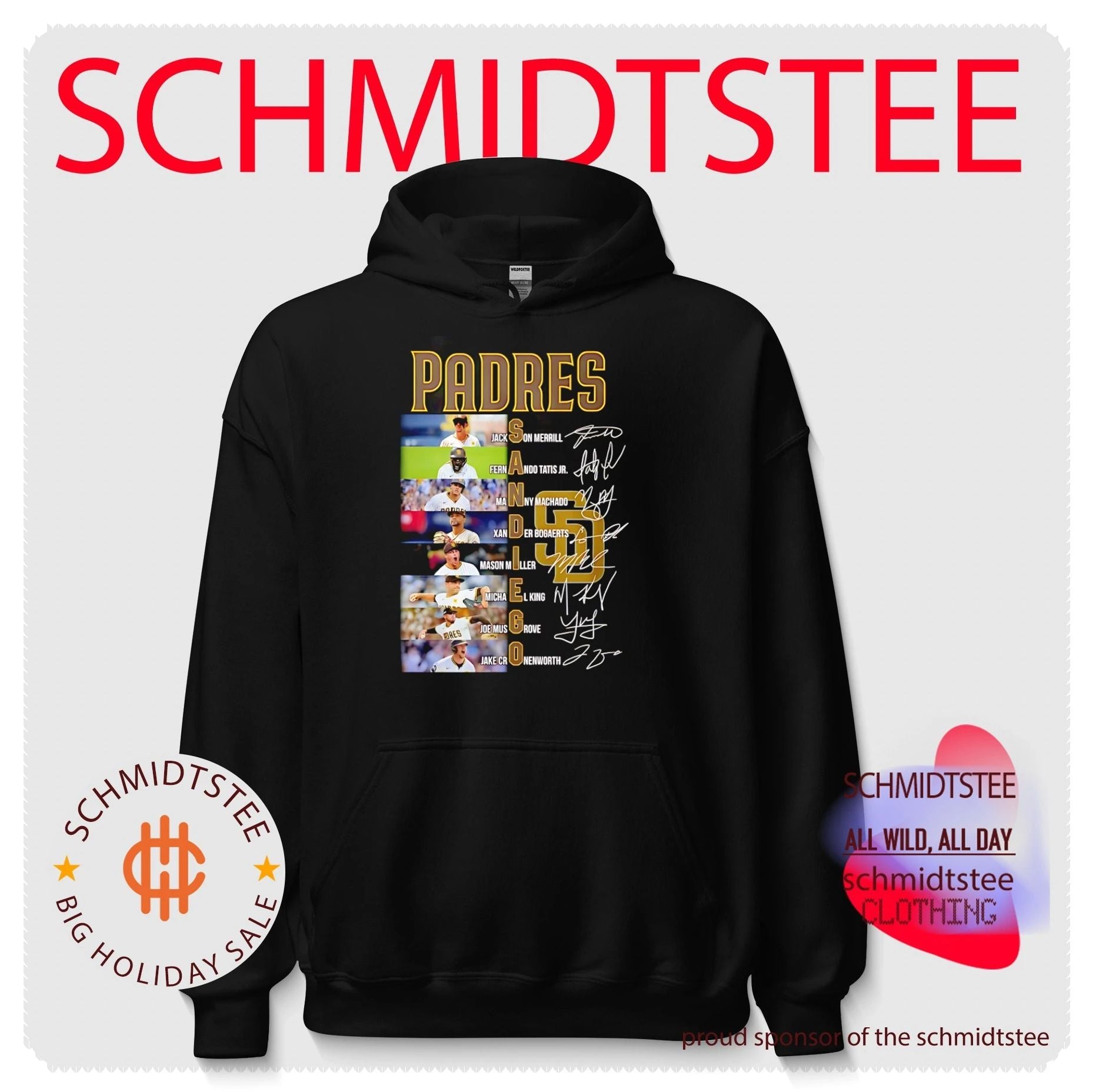 San Diego Padres players name signature shirt