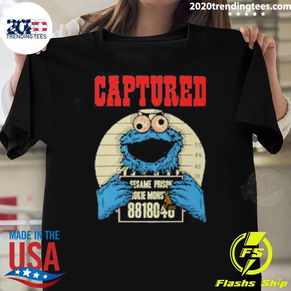 Captured Cookie Monster Sesame Prison 8818048 Shirt