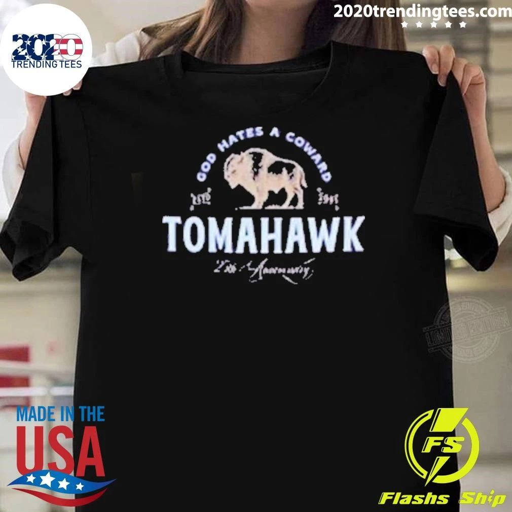 Tomahawk Merch US Tour 2026 God Hates A Coward Shirt