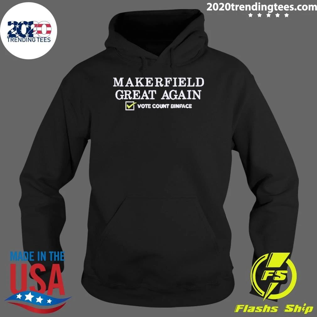 Binface Clacton Vote Count Bintage Makerfield Great Again 2026 Political shirt