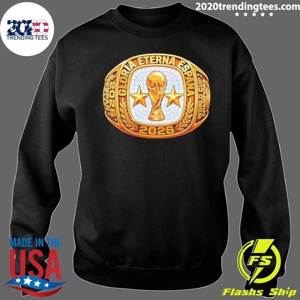 Spain National Soccer World Cup Champions Ring Gloria Eterna Espana 2026 Shirt
