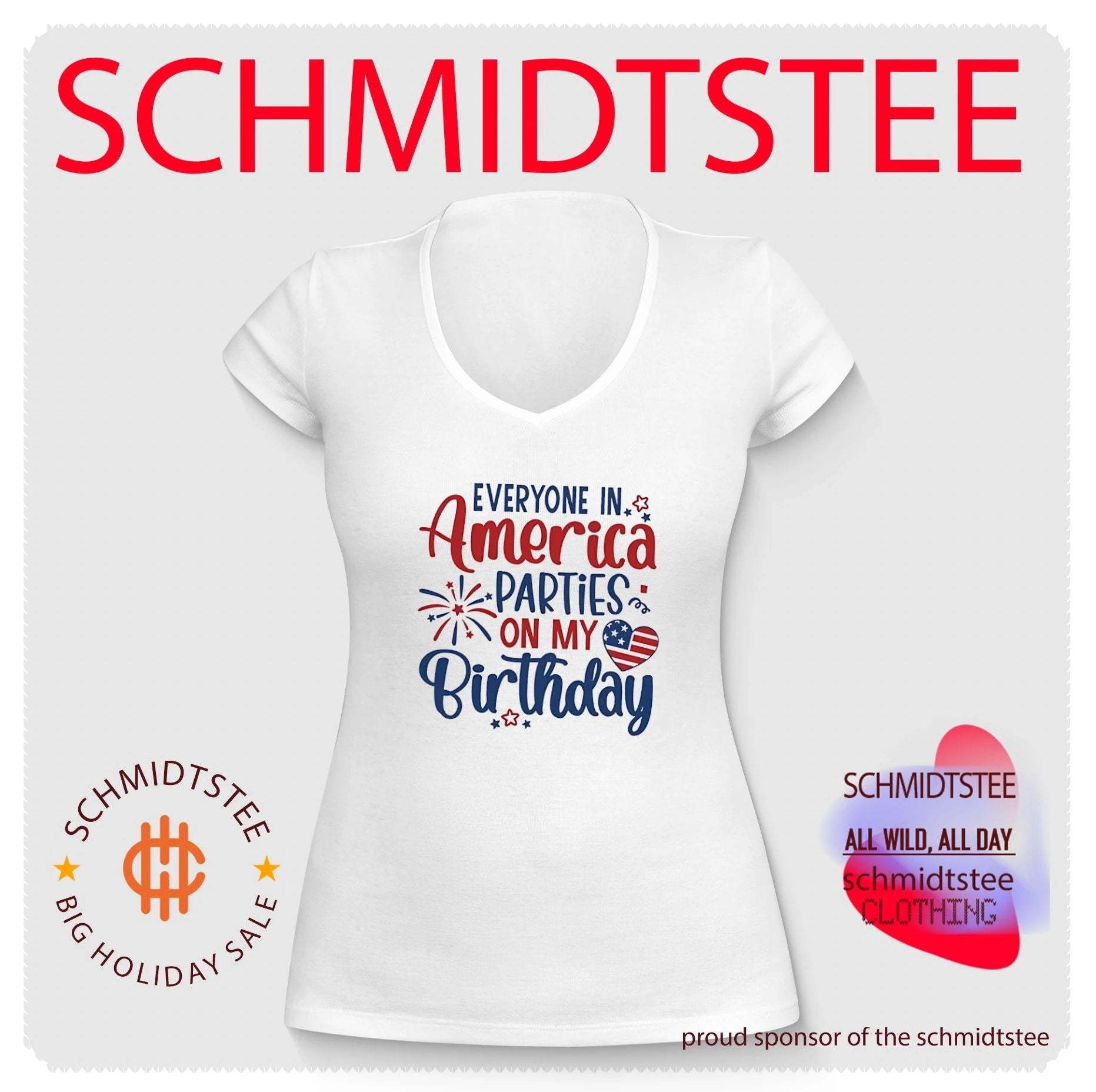 Everyone in America parties on my birthday shirt