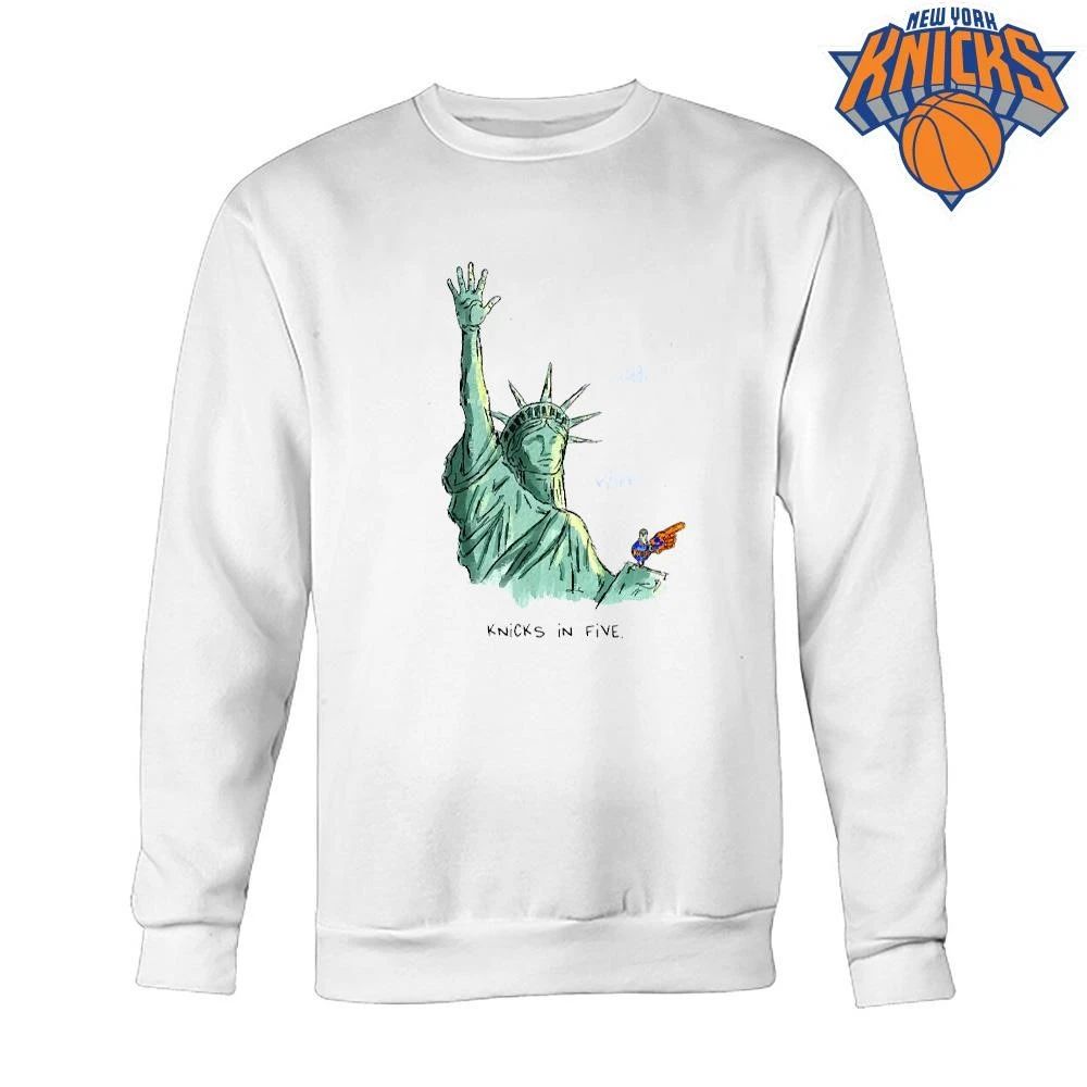 Statue of Liberty Knicks In Five New York Basketball Shirt