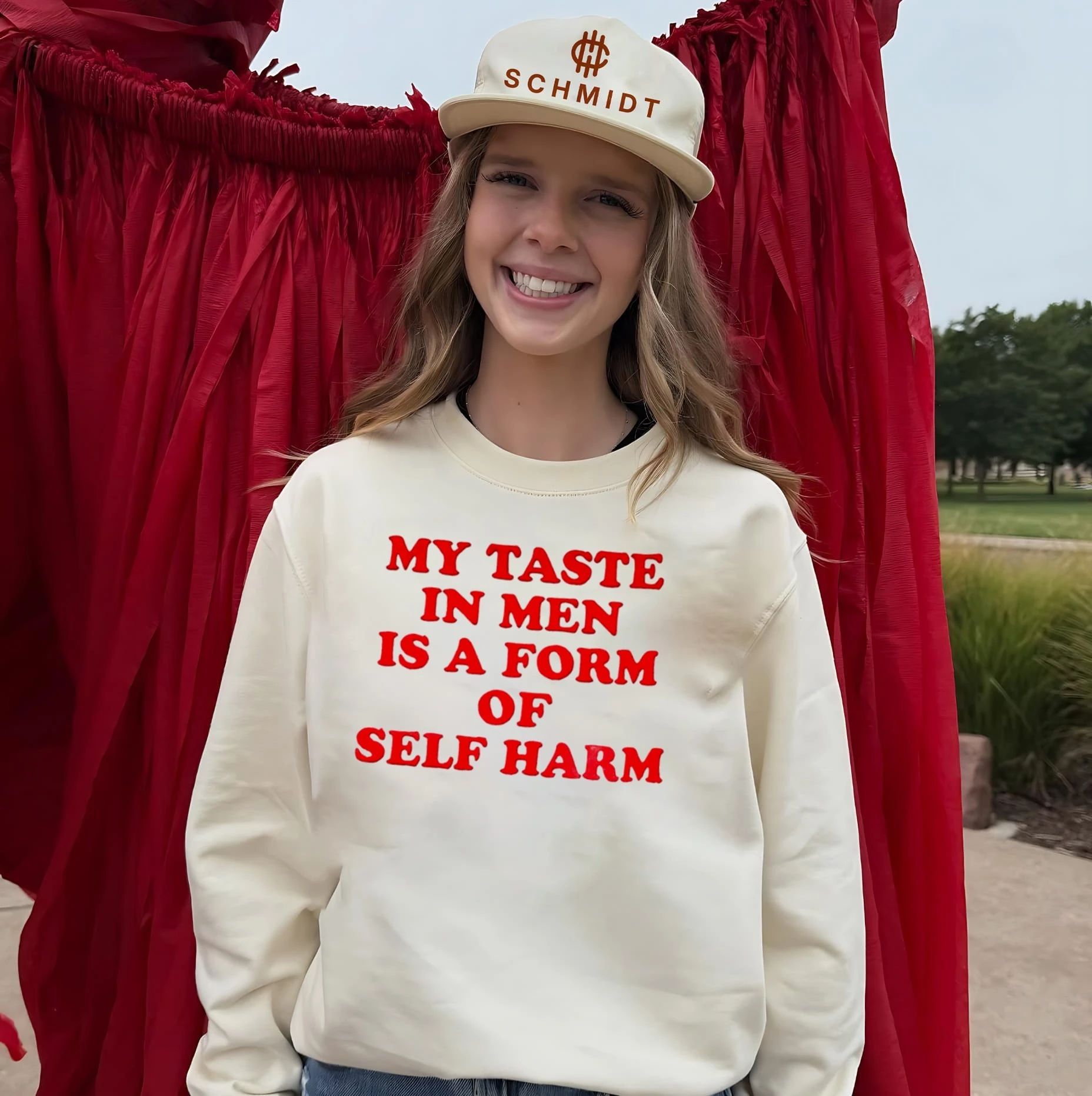 My taste in men is a form of self harm funny shirt