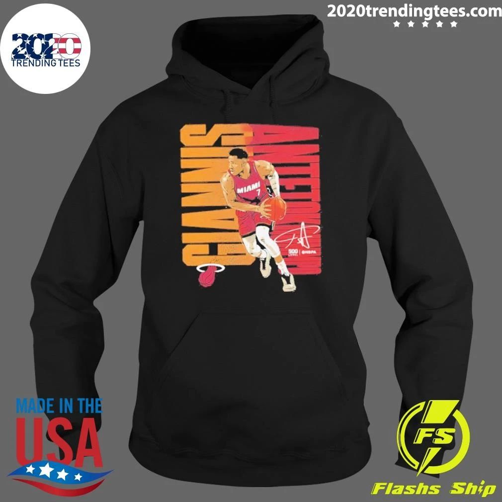 Giannis Antetokounmpo Miami Heat Nba Basketball Signature Shirt