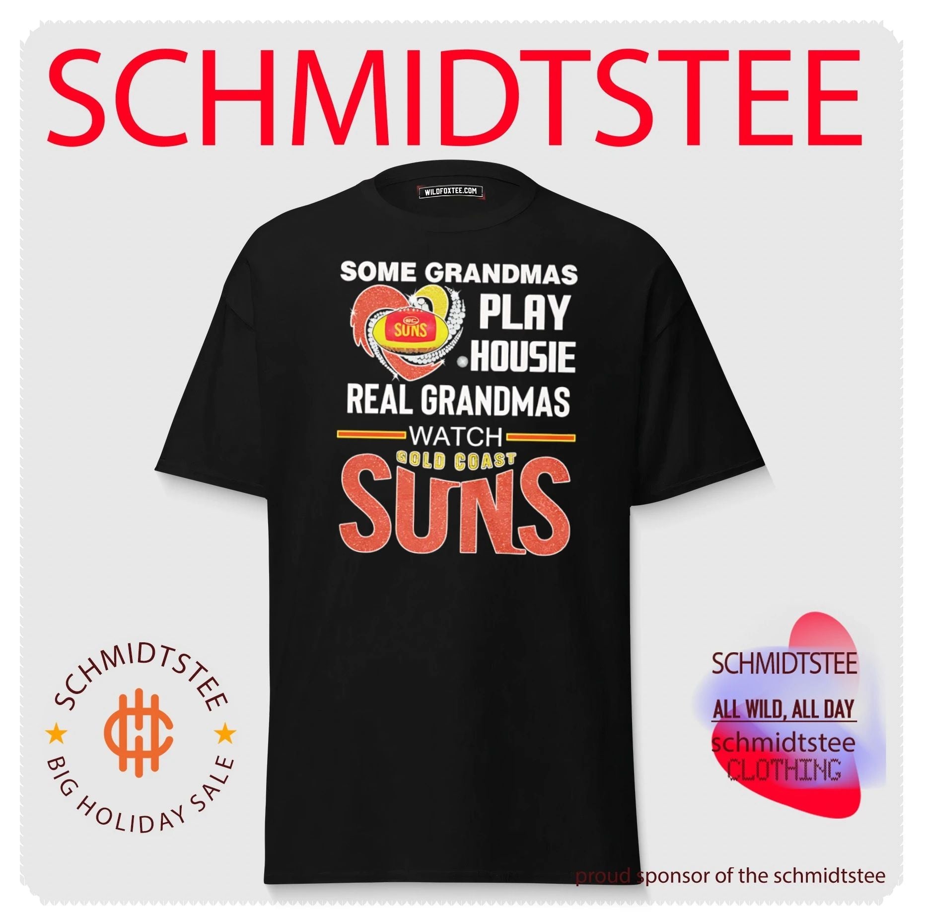 Some grandmas play housie real grandmas watch Gold Coast Suns shirt