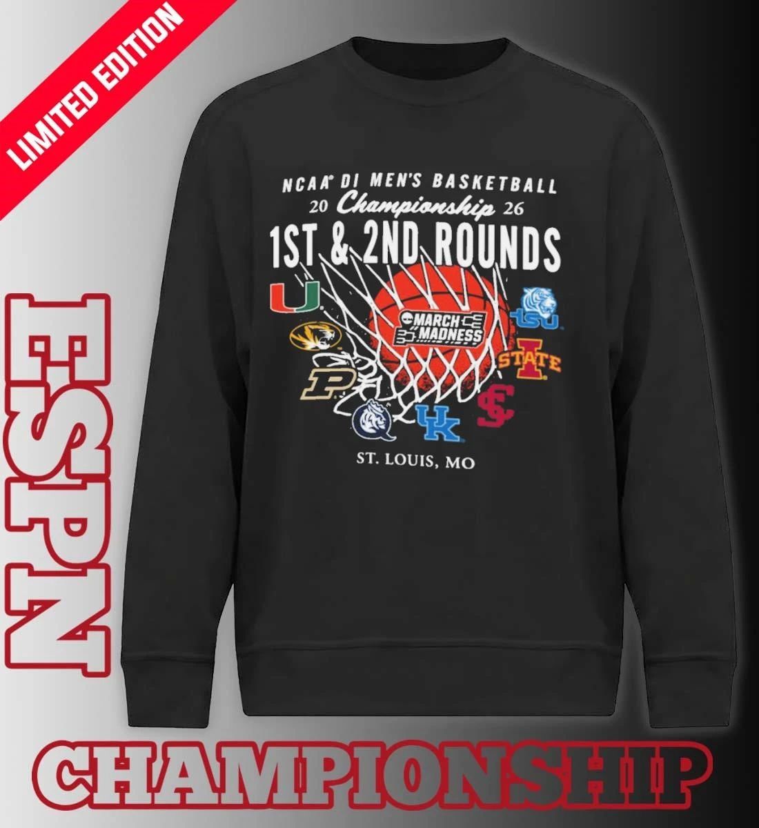 2026 NCAA DI Men’s Basketball 1st, 2nd Rounds – St. Louis Shirt