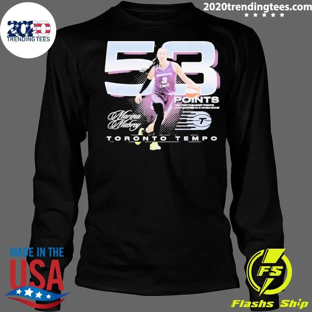 Toronto and Tempo Marina Mabrey 53 Points Shirt
