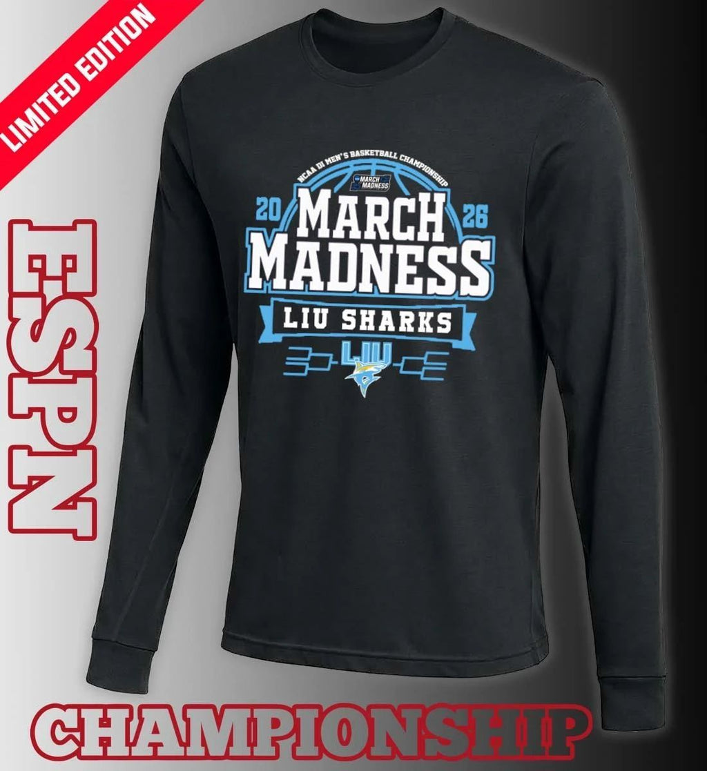 LIU Sharks Men’s Basketball March Madness Bound T-Shirt
