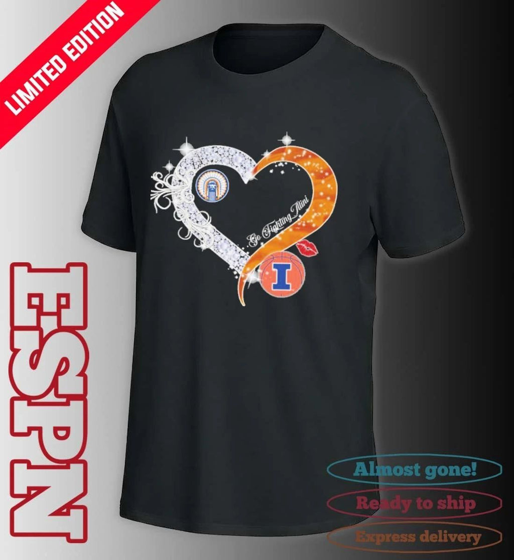 Heart Illinois Fighting Illini Men’s Final Four 2026 Shirt