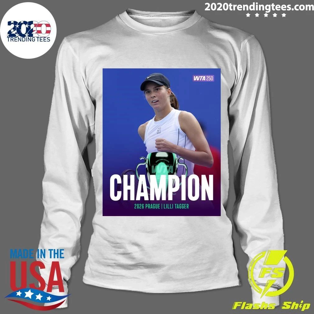 Lilli Tagger Wins Champion Pragua 2026 Poster Shirt