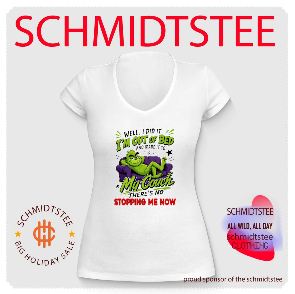 The Grinch Well I Did It I Am Out of Bed and Made It to My Couch shirt